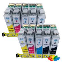 10 Compatible T138 T1381-T1384 cartuchos de tinta para EPSON 320, 325, 435, 545, 645, 845, 525, 60, 625, 630, 633, 840 de las impresoras de inyección de tinta 2024 - compra barato