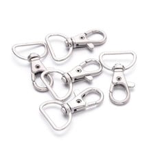 20pcs Platinum Metal Snap Hook Swivel Clasps 38x24mm Zinc Alloy Tigger Clips Lobster Clasps with D Ring Hole: 8x20mm F60 2024 - buy cheap