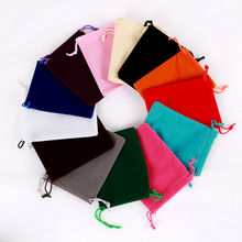 Bolsas de terciopelo multicolor con cordón para joyería, bonitos bolsos de embalaje para pulseras y regalos, 10x16cm, 100 unidades 2024 - compra barato