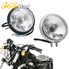6 inch Motorcycle Retro Front Light Headlight High Low Beam Halogen Lamp Bulb Headlamp For Honda Yamaha Harley Custom Cafe Racer 2024 - buy cheap