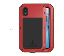 Алюминиевый металлический чехол LOVE MEI для iPhone XR, мощный защитный ударопрочный водонепроницаемый чехол для iPhone XR 2018 2024 - купить недорого