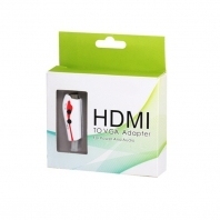 50 шт./лот, белый цвет, HDMI мужчина к VGA Женский выходной проектор адаптер мониторов с USB питания и аудио видео, Fedex 2024 - купить недорого
