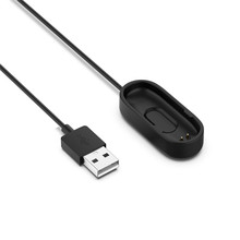 Cabo usb de carga para xiaomi mi band 3 4, 20cm, 1m, substituição de cabo, adaptador de carregador para miband 4, acessórios de pulseira inteligente 2024 - compre barato