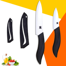 XYj Brand ceramic knives 3 inch paring and 5 inch slicing knife two-piece set with one black cover sharp kitchen knives hot sale 2024 - buy cheap