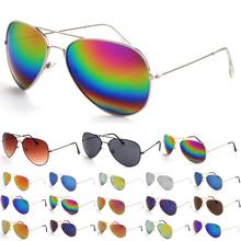 Hot selling Sunglasses Reflective Glasses Color Metal Mirror Frame Eyeglasses 2024 - купить недорого
