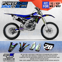 Equipe de Gráficos Fundos Decalques PowerZone Personalizado 3M Personalizado Adesivos Para YAMAHA YFZ YZF250FX 14-18 19 YZF450 14 -17 18-19 045 2024 - compre barato