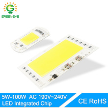 GreenEye AC 220V 5W~100W Integrated COB LED Lamp Chip 50W 30W 20W 10W Smart IC Driver High Lumens For DIY Floodlight Spotlight 2024 - buy cheap