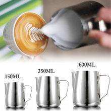 Stainless Steel Milk Frothing Jug Frother Coffee Latte Container Pitcher 3 Sizes Bottles 150ml/350ml/600ml 2024 - buy cheap