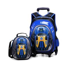 Mochilas escolares com rodinhas 3d, mochilas com rodinhas para escola para meninos mochilas de viagem para crianças 2024 - compre barato