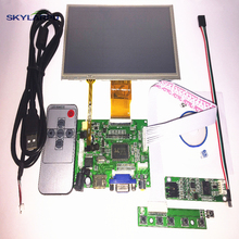 7-дюймовая ЖК-панель, цифровой ЖК-экран + сенсорный экран и плата привода (HDMI + VGA + 2AV) для Raspberry PI Pcduino Cubieboard 1024*600 2024 - купить недорого