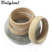Unfinished Natural Blank Wooden Bangle Bracelet 65mm 68mm Diameter For Painting Material Charms DIY Jewelry Findings Accessories 2024 - buy cheap