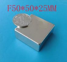 50*50*25 super 50mm x 50mm x 25 mm strong neodymium magnet n52 powerful neodimio super magnets imanes 2024 - buy cheap