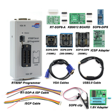 2020 Newest RT809F ISP Programmer + 11 Adapters 24-25-93 serise IC Offline board KB9012 + VGA LCD ISP programmer RT809F 2024 - buy cheap
