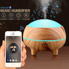 300ml Aroma Essential Oil Diffuser Bluetooth Music Speaker Ultrasonic Air Humidifier 15 Colors Changing LED Lights US EU UK AU 2024 - buy cheap