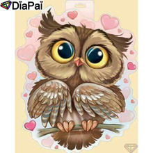 DIAPAI 5D DIY Diamond Painting 100% Full Square/Round Drill "Cartoon owl" Diamond Embroidery Cross Stitch 3D Decor A21790 2024 - buy cheap