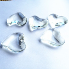 50pcs/lot 42mm Clear Crystal Smooth Heart Shape Pendants For Chandeliers Glass Lighting Diy Suncatcher Hanging  Home Decoration 2024 - buy cheap