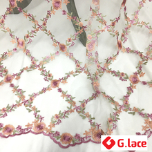 GLace 1Y/Lot  3colour Lace embroidered  fabric skirt clothing curtain background cloth decoration diy auxiliary cloth DIY TX123 2024 - buy cheap