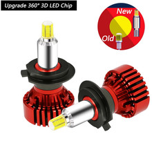 3D CREE Chip Super Bright D1S D2S D3S D4S D1R D2R D3R D4R D5 LED Car Headlight Bulbs with Fan 100W 10000LM Kit 6000K Xenon white 2024 - buy cheap