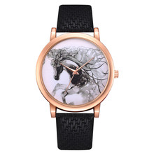 Woman Fashion Colours Leather Band Analog Quartz Round Wrist Watch Watches Casual Fashion simple casual ladies bracelet watches 2024 - buy cheap