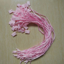 500pcs/lot , 18 cm Pink seal rope swing tags cords Hang tag polyester strings for clothing 2024 - buy cheap