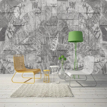 wellyu papel parede  Custom wallpaper Gray cement wall industrial wind vintage background illustration papier peint  behang 2024 - buy cheap