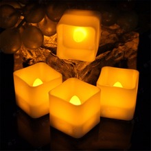 Pack of 6 or 12 pieces Flameless Candles Battery Operated,Electronic Wedding Candles,Realistic Birthday Candles For Home dec 2024 - buy cheap