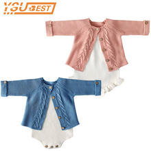 Autumn Baby knitted Romper Set Baby Girls Clothes Infant Newborn Baby Girl Cardigan Boys Sweater Cotton Baby Jumpsuit For Girls 2024 - buy cheap
