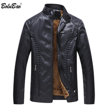 Bolubao-jaqueta de couro masculina, couro sintético, alta qualidade, quente, casual, inverno 2024 - compre barato