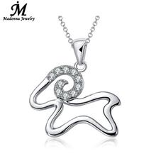High Quality Luxury CZ silver Aries Pendant Women Jewelry Wholesale Cute Small Sheep Silver Plate Charm Child Jewelry 2024 - buy cheap