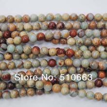 96 Pieces Nature Snake stone Beads,Gem Stone Beads,DIY Jewelry Beads,Size: 8mm,Free Shipping ! 2024 - buy cheap