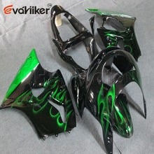 ABS motor Fairing for ZX-6R 1998 1999 green flames ZX 6R 98 99 Motorcycle panels 2024 - buy cheap