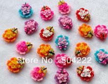 250 pcs lovely hand paint kitsch kawaii dragon fly orchid flatback scrapbooking Cabochons Cell phone decor, hair pin, DIY 2024 - buy cheap