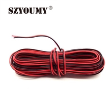 SZYOUMY 100 м/лот 2 штыря провод красный черный кабель Луженый Медный изолированный провод электронный кабель светодиодный кабель для полосы света 2024 - купить недорого
