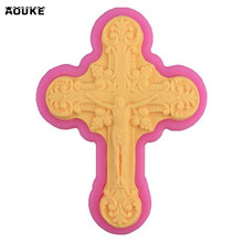 DIY Cake Decoration Tools Christ Jesus Cross 3D Chocolate Liquid Silicone Molds Pastry Molds Jello Pudding Ice Cube Soap Mould 2024 - buy cheap