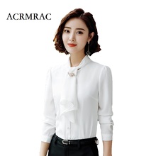 ACRMRAC Women shirt Slim Autumn And Winter Solid color Long sleeve OL Formal Business Shirts Women 1739 2024 - buy cheap