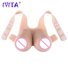 Ivita-8 peitos falsos de silicone, grande, realista, seios falsos, para travestis, transgêneros, intensificador de mastectomy, 16kg 2024 - compre barato
