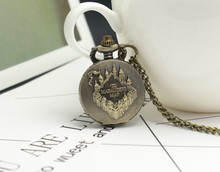 Reloj de bolsillo Steampunk de bronce para niños, diseño de mapa, colgante Retro de cuarzo con cadena de collar 2024 - compra barato