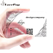 200 pces pvc fosco material plástico transparente cartão de visita em branco claro cartões de plástico impressão 2024 - compre barato