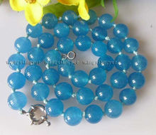 Natural 10mm Apatite Round Beads Gem stones Necklace 18" AAA 2024 - buy cheap