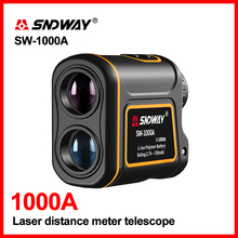 Sndway medidor de distância a laser de 1000m 1500m, telescópio, caça, golf, telêmetro, alcance, monocular, 8x, trena 2024 - compre barato