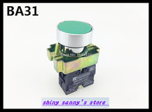 10Pcs/Lot BA31 XB2-BA31 Green Self-reset Momentary Flush Pushbutton 1 N/O Flat Push Button Switch Brand New 2024 - buy cheap