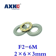2021 corriendo rodamiento de bolas 10 Uds Axk F2-6m bola Axial rodamientos 2mm X 6mm, 3mm, Envío Gratis de alta calidad 2*6*3mm 2x6x3mm 2024 - compra barato
