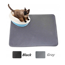 EVA Double-layer Cat Litter Catcher Mat Nonslip Waterproof Cat Dog Feeding Pad Placemat Litter Tray Mat Pet Supply Easy Cleaning 2024 - buy cheap