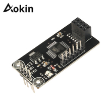 Aokin ATMEGA48 NRF24L01 разъем адаптера пластина плата ATMEGA48 беспроводной Щит модуль SPI к IIC I2C TWI интерфейс 2024 - купить недорого