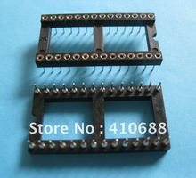 34 Pcs 2.54mm Pitch IC Socket Adapter Round 28 Pin headers & (IC)Sockets Pitch 2.54mm X=15.24mm 2024 - buy cheap