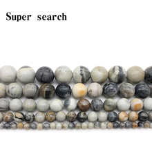 Natural Stone Gorgeous Picasso Round Loose Beads Fit Diy Bracelet Women Necklace For Jewelry Making Accessories 2024 - buy cheap