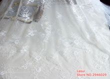 Vestido de casamento bordado com lantejoulas e cortina branca de marfim 1.6m para o verão 2024 - compre barato