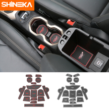 SHINEKA Interior Mouldings For Jeep Renegade 2019+ Door Slot Mat Latex Anti-Slip Cushion Decoration Accessiors For Jeep Renegade 2024 - buy cheap