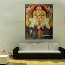 Famous Figure Painting Budha Oil Painting Canvas Paintings 100% Hand Painted Wall Art Picture For Living Room Home Decoration 2024 - buy cheap