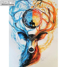 5D DIY Diamond embroidery Cross stitch elk Full Square/Round Diamond mosaic Diamond painting decoration  HYY 2024 - buy cheap